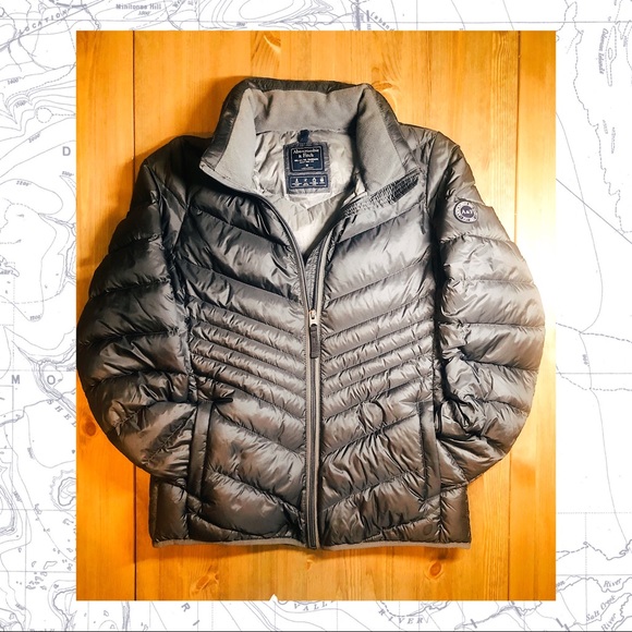 Abercrombie & Fitch Jackets & Blazers - Abercrombie & Fitch Steal Grey Puffer